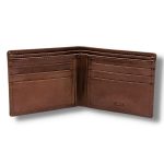 Premium Full Grain Leather Bifold Wallet for Men: Personalized and Custom Engraved – Ideal Leather Anniversary Gifts and Groomsmen Gift